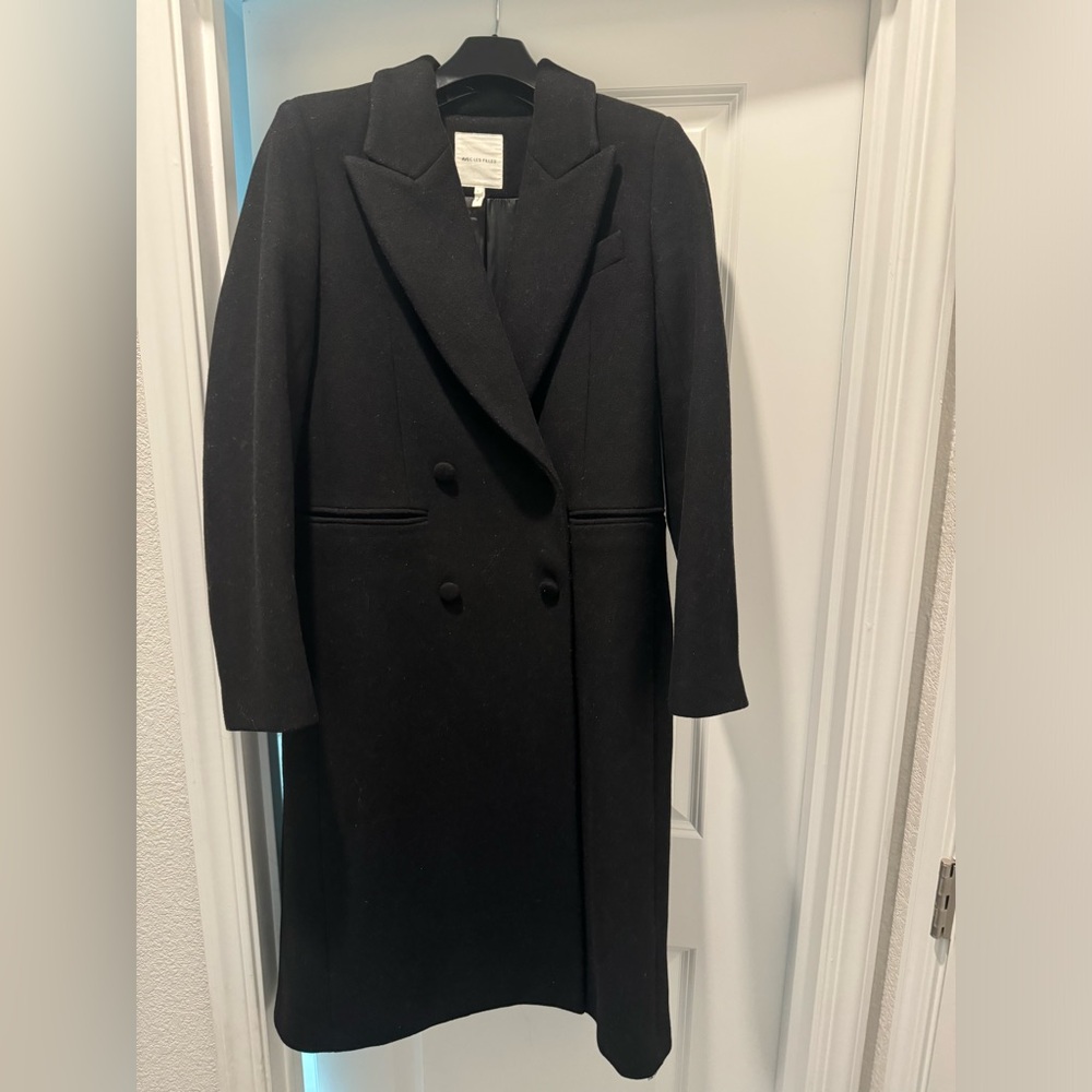 Avec leș Filles Wool Blend Double Breasted Coat